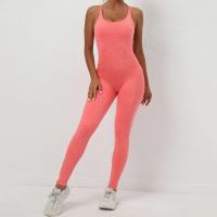 Monos de Yoga sin Mangas para Mujeres Conjunto de Entrenamiento Transpirable con Salto Trasero de Gimnasio - details 10