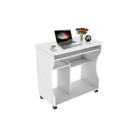 Mesa de Escritorio con Ruedas Espacio Límite Negro 80x50x132cm Para Juegos y Organización - details 7