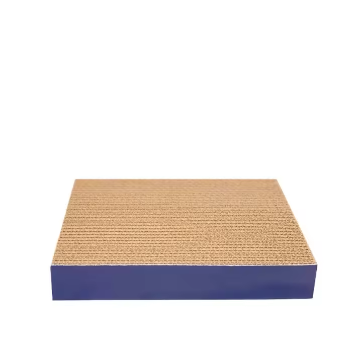 Rascador de cartón para gatos de papel corrugado, tablero de rascado para gatos resistente al desgaste, molinillo de garra de gato, cartón, sin desechos, antiarañazos - 1