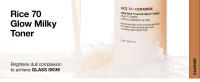 ANUA 70 Glow Milky Toner, para piel de vidrio, agua de arroz, niacinamida, ceramidas, pantenol, sin fragancia, no comedogénico, hongos - details 1