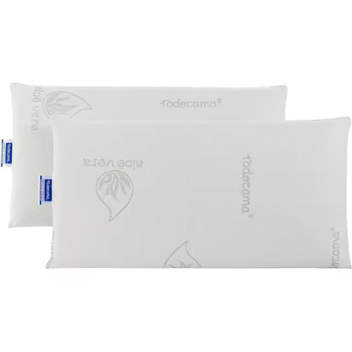 Almohada viscoelástica Aloe Vera (Pack de 2 Unidades - 70 cm) - 1