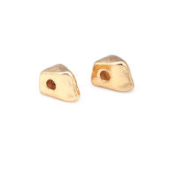 Espaciador de arco iris y Luna de latón, Color oro de 18K, paloma, estrella, nube, cilindro, pulsera ovalada, cuentas, fabricación de joyería, accesorios Diy - details 8