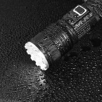 Linterna LED WSSBOND Recargable por USB 30000 Lúmenes Alta Potencia con Pantalla de Energía 1800 Metros de Rayo Largo Impermeable para Camping Senderismo - details 5