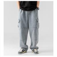 Monos de mezclilla para hombre Y2k Vaqueros holgados de pierna ancha Punk gótica - details 7