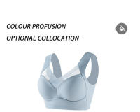 Chaleco de talla grande seleccionado, ropa interior sin aro de acero, pliegue lateral delgado, colección secundaria para realzar el busto, sujetador usable. - details 15