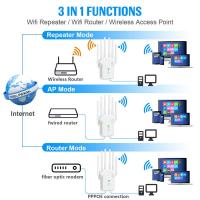 Amplificador WiFi de doble banda de 1200Mbps Alcance largo, señal potente para uso en oficina y hogar - details 4