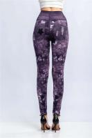 Body de mezclilla estampado para mujer, leggings elásticos, cintura alta, levantamiento de cadera, pantalones Kasur, entrenamiento, correr, gimnasio - details 20