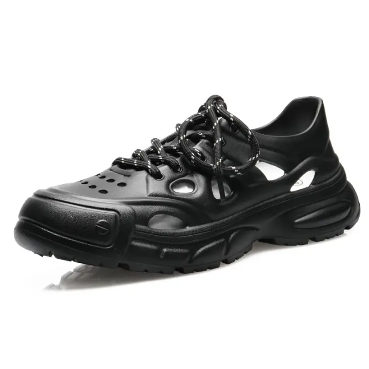 Zapatos de playa personalizados, plataforma que aumenta el agujero junto al mar, zapatos casuales de verano para hombres, ropa exterior, monos, sandalias - 1