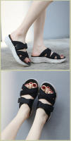 Verano nuevas sandalias estilo deportivo ligero para mujer cómoda banda de goma de gran tamaño zapatillas de suela gruesa - details 10