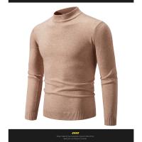 Suéter Casual de Hombre Primavera Moda Básica Sólida Cuello Mock Ajustado Comodidad Tejido de Otoño para Mujeres Material Exterior Viscosa - details 17