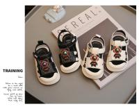 Sandalias con tapa para los dedos de los pies para niños, zapatos de suela suave de astronauta de dibujos animados, zapatos para caminar para bebés, zapatos de playa casuales de gancho y bucle para vacaciones de verano - details 3