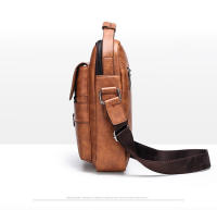 Bolso De Hombro Para Hombre De Cuero Vintage Lujo Bolso Mensajero Casual Bandolera Pequeña Bolso De Negocios Estilo Vintage - details 8