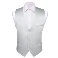 Chaleco de seda para hombre, 30 colores, liso, negro, azul, verde, rojo, Pik Gold Champain, chaleco ajustado de satén morado, Tops para hombre - details 42