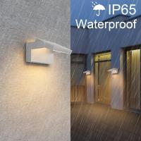 Lámpara LED de Pared de 24W para Exterior Interior IP65, Luz de Pared Ajustable, Moderno Apliques de Pared Aluminio para Entrada Jardines Pasillo Sala, Blanco Cálido 2700K-3000K, Bronce - details 49