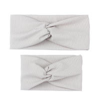 Headband Elástico De Color Sólido Para Niñas Pañalera De Algodón Unisex Accesorios De Moda Para Madres E Hijos Conjunto De Cabello Lindo Y Práctico - details 11