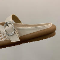 Nuevos Zapatos de Ballet Mary Jane Diseño de Red de Pesca Hueca con Correa - details 8