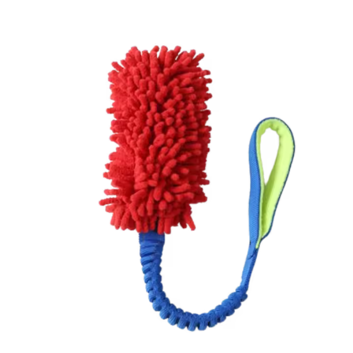 Juguete para masticar colorido y duradero para mascotas, juguete interactivo de peluche para perros, divertido juguete de cuerda resistente a la dentición para aliviar el aburrimiento - 1
