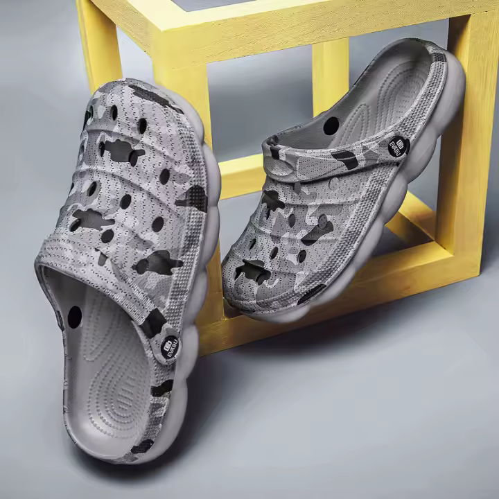 Sandalias informales de verano para hombre, zuecos de camuflaje EVA para jardín, zapatos de playa con memoria suave, zapatillas de agua para playa, gran oferta - 1