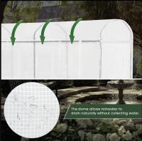 Túnel de lámina a prueba de invierno para invernadero, 170x68x200cm, para cultivo de tomates, casa agrícola con puerta y 2 ventanas - details 5