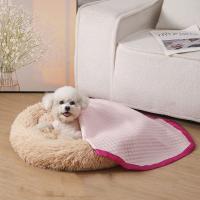 Funda de cama ajustable para perro, transpirable, redonda, para verano, colcha para cachorro, cojín multifuncional para dormir para mascotas, interior - details 1