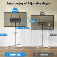 Ruedas para TV Portátil Ajustables, Hasta 25kg, Ancho de 400x400mm, Para Plasma/LCD/LED de 23 a 60 Pulgadas - details 1