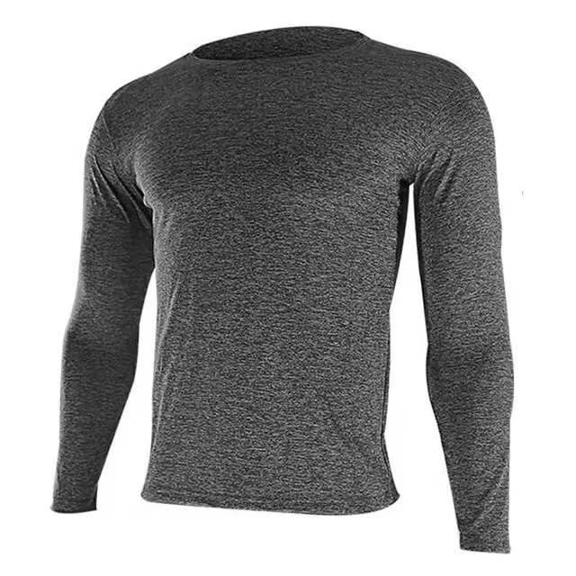 Men Quick Dry Long Sleeve Workout Gym Fitness S Tee Men's Sport Running Yoga Compression Skiing Exercise Muslce T Shirt 23 - 1