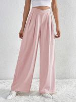 Pantalones de Oficina para Mujer de Cintura Alta y Pierna Ancha Cómoda y Elegante Estilo Clásico de Algodón Ajuste Suelto, No Ajusta, Moda de los 90s - details 24