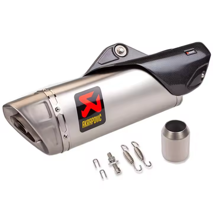 Tubo de escape de aleación de titanio y fibra de carbono para motocicleta, akrapovic R1 modificado, industrial y comercial, Chunfeng 450SR/DUKE/R1 - 1