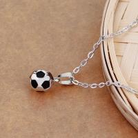 Nuevo Hip Hop hombres Hippie hombre deportes moda collar fútbol colgante collar cadena de aleación balón de fútbol collar joyería regalo - details 5