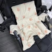 Cojín portátil para silla de comedor de bebé, bonito diseño de animales, cómodo cojín de asiento suave, forro de asiento antideslizante para niños - details 6