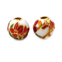 Pulseras de Abalorios de Dáfodil de Brasso con Pintura de Aceite 4PCS Accesorios de Joyería DIY Hechos en China - details 7