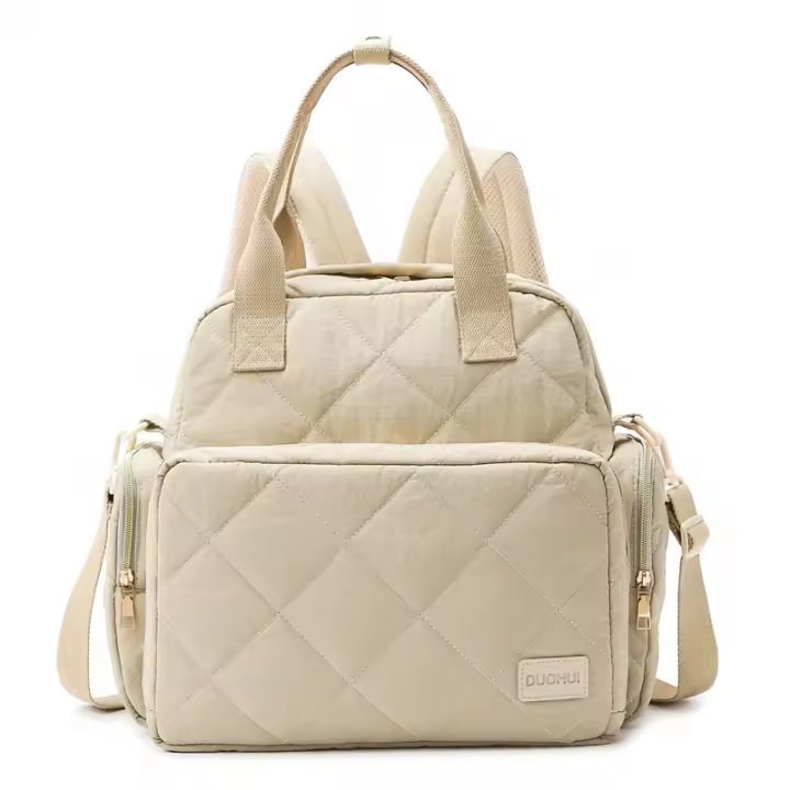 Nueva mochila antisalpicaduras multifuncional de moda de gran capacidad, bolso de maternidad, bolso, mochila de color sólido. - 1