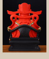 Estatua de Buda para uso doméstico, tienda creativa, regalos abiertos, decoración, resina Jucai, tela roja, Dios de la riqueza Wen - details 9