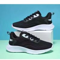 Zapatillas de correr transpirables y ligeras con tejido volador para mujer, cómodas zapatillas informales, suela gruesa plana - details 6