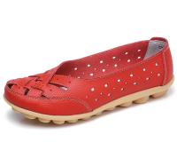Zapatos de mujer para verano, zapatos planos de cuero suave, mocasines planos sin cordones, zapatos casuales para mujer, respirador - details 12