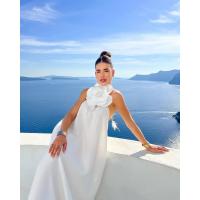Vestido Largo Sexy y Elegante con Escote en V Profundo para Mujer Vestido de Fiesta de Verano con Tiras Ropa de Playa 2024 - details 38