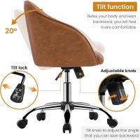 Asiento Ajustable Silla Terciopelo Carga 136 KG - details 1