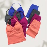 Conjunto de Yoga sin Costuras para Mujer Tanga Largas con Cordones Ropa de Gimnasio de Verano - details 2