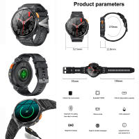 Reloj inteligente para hombre con pantalla IPS, llamada Bluetooth, linterna, frecuencia cardíaca, oxígeno en sangre - details 4