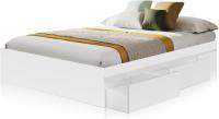 Cama Doble, Cama con Almacenaje, Medidas: 156 cm (Ancho) x 196 cm (Largo) x 37 cm (Alto) - details 0
