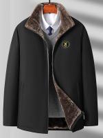 Chaqueta de algodón de gran tamaño para hombre, chaqueta de lana gruesa cálida a prueba de viento, Tops de tiro callejero casuales de moda, invierno, nuevo - details 9