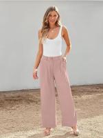 Cargo de cintura alta para mujer Pantalones rectos primavera-otoño - details 24