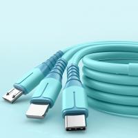 Línea de carga rápida de seguridad 3 en 1, Cable de datos 3 en 1, Cable de carga súper rápida - details 1