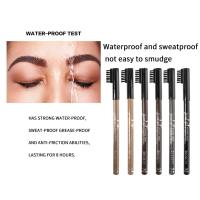 Juego de lápices de cejas con pincel, 6 colores, resistentes al agua, No se emborrona y no quita el color - details 1