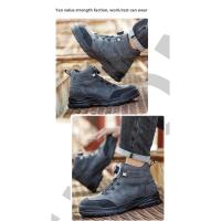 Botas de Trabajo para Hombres Zapatos de Acero con Botones Giratorios Botas de Seguridad - details 12