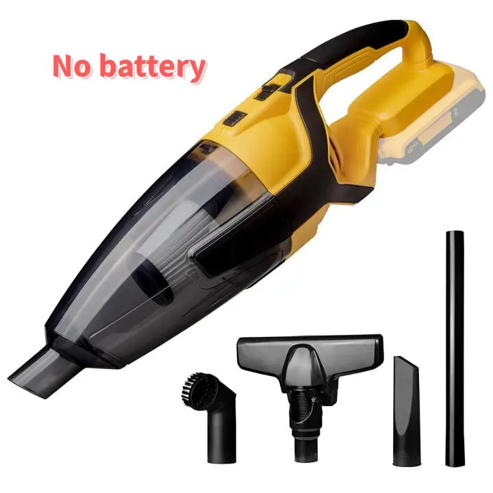 Aspiradora Inalámbrica Ligera Compatible con Batería DeWalt 18V/20V Ideal para Piso de Madera, Alfombra, Pelos de Mascotas, Coche Aplicación Manual, Sin Bolsa, Contenedor de Polvo - 1