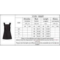 - Vestido de fiesta informal sin mangas elegante y moderno de otoño con lazo para mujer - details 0