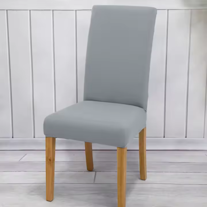 Cubierta de Silla de Spandex Ajustable Colores Sólidos para Comedores y Cocinas - 1