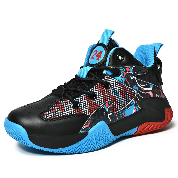 Zapatillas de baloncesto antideslizantes de marca para niños, zapatillas para correr para niños jóvenes, zapatillas informales transpirables, zapatos de adiestramiento al aire libre para niños - 1