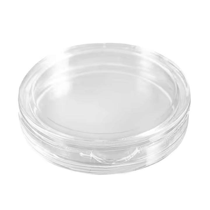 Cápsulas de plástico transparente para monedas, 10 piezas, pequeñas, redondas, 26mm - 1